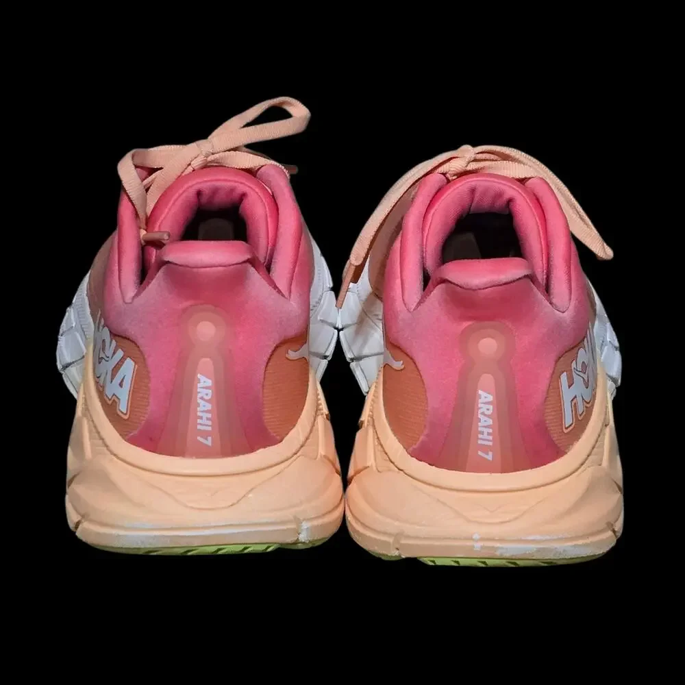 Hoka One Women's Arahi 7 Running Shoes Papaya/cream, Size 10.5